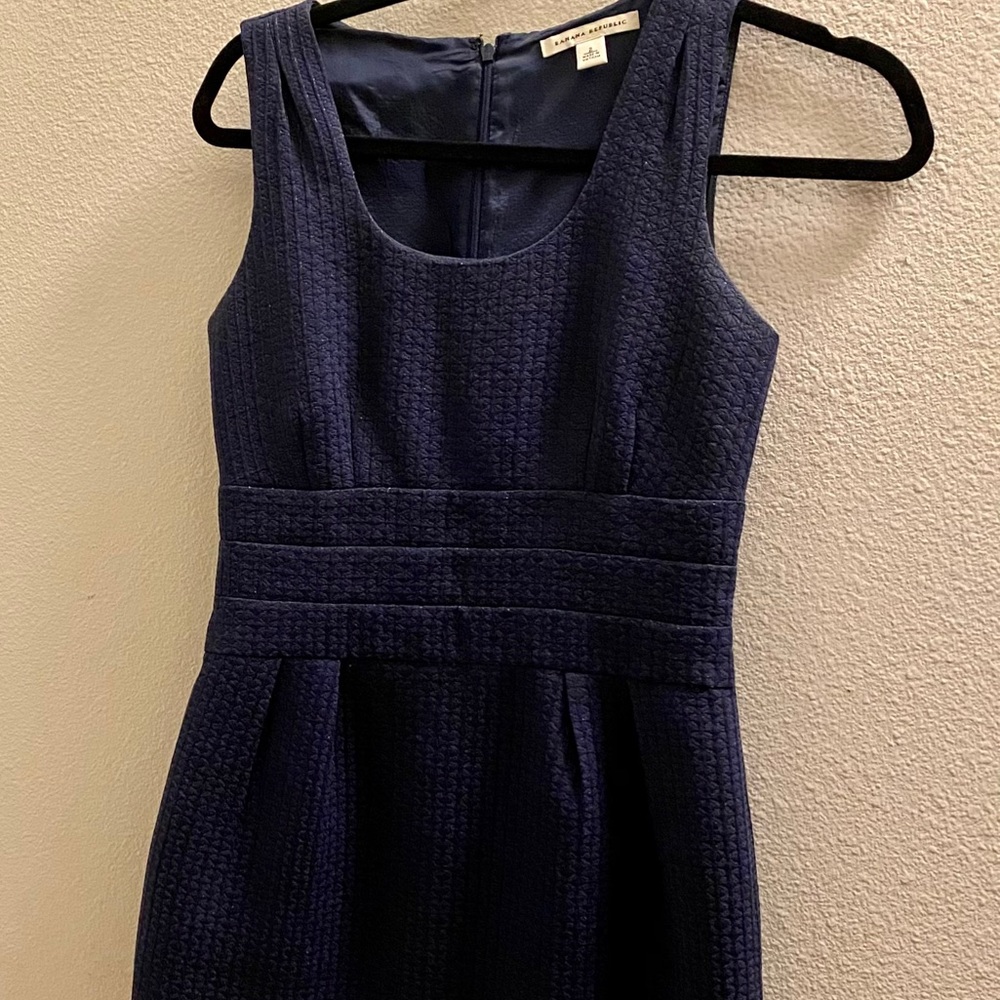 Navy Blue Banana Republic Dress - Picture 2 of 4